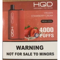 HQD BOX 4000 bocanadas | HQD Cigarrillo Electronico 868F80 crema de fresa congelada
