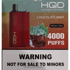 HQD BOX 4000 bocanadas | HQD Vape Uruguay 868F111 chocolate con menta