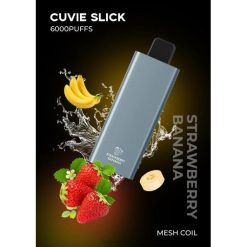 HQD CUVIE SLICK 6000 bocanadas | HQD Vape Precio 868F32 plátano fresa resbaladizo