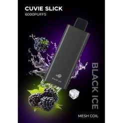 HQD CUVIE SLICK 6000 bocanadas | HQD Vape Sabores 868F39 hielo negro resbaladizo