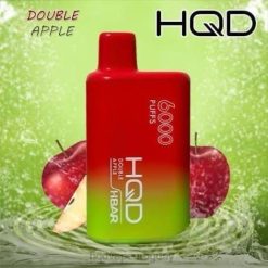 HQD HBAR 6000 bocanadas | HQD Vape Sabores 868F49 manzana doble